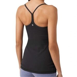 size 10 lululemon power y tank top - black